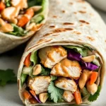 Thai Peanut Chicken Wraps