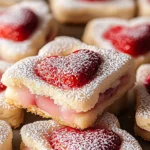 Valentine’s Day Strawberry Shortbread Cookies