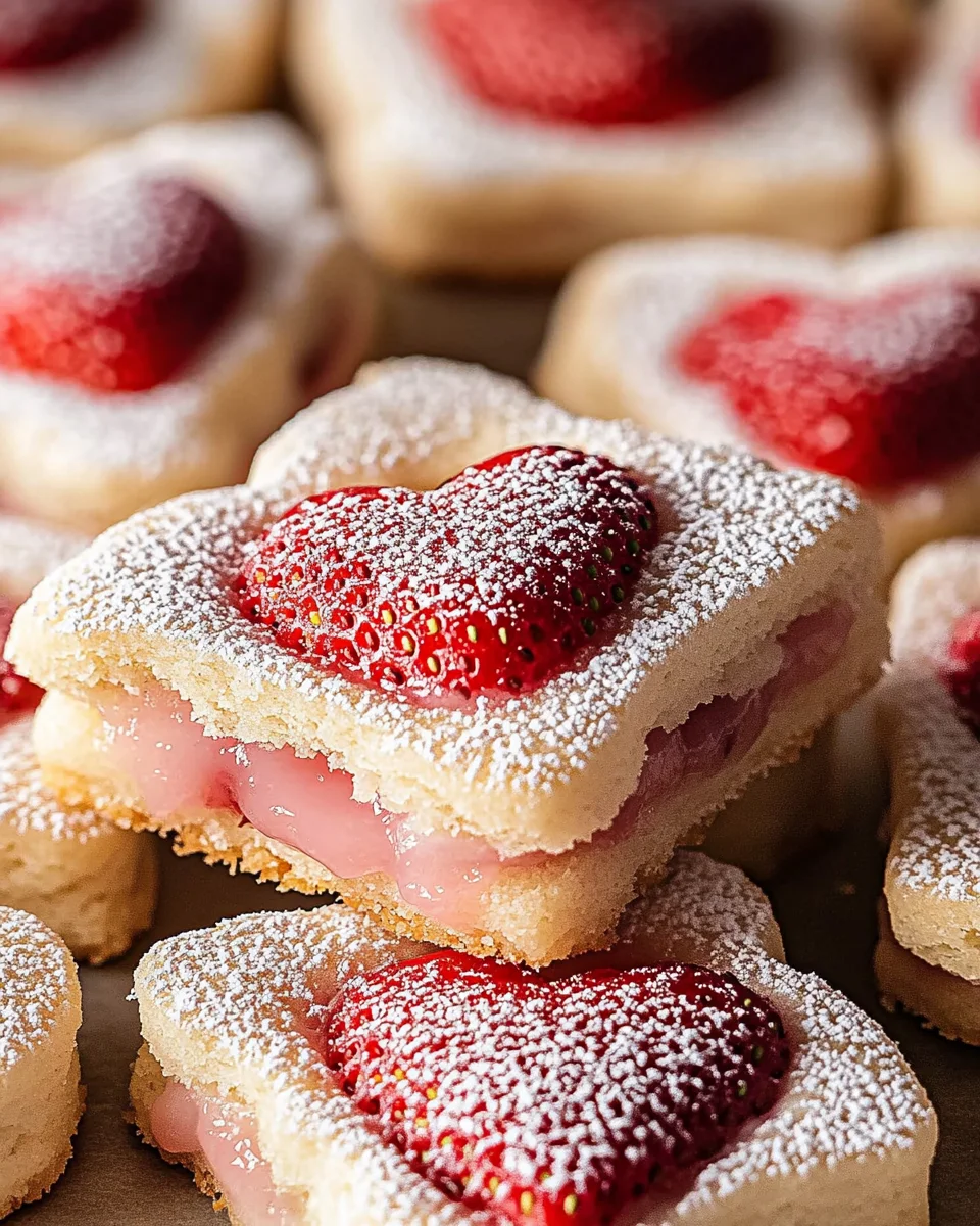 Valentine’s Day Strawberry Shortbread Cookies