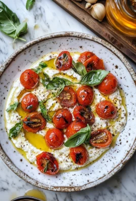 Whipped feta with roasted tomatoes and garlic recipe