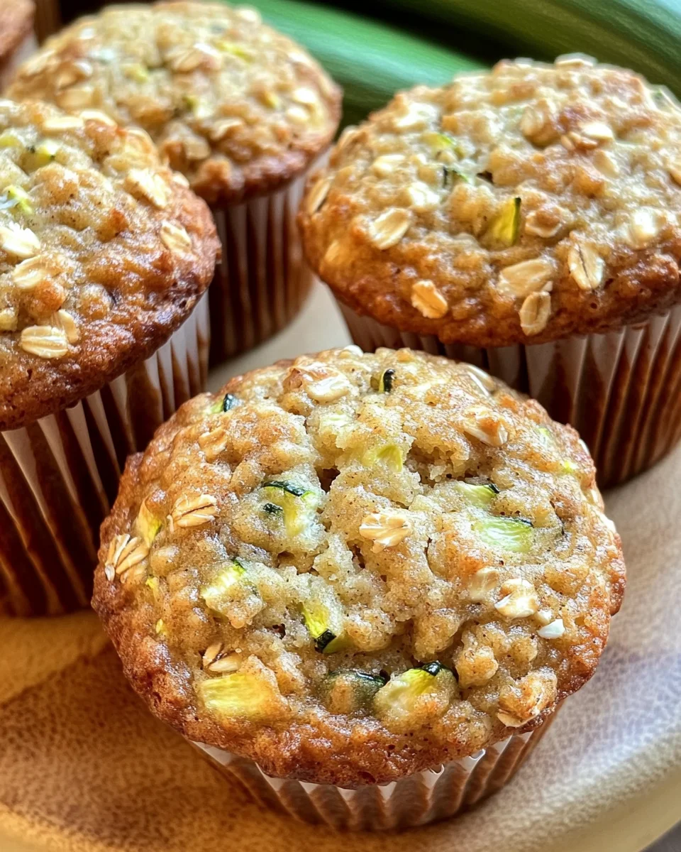 Zucchini Oatmeal Muffins