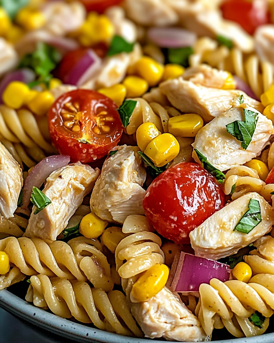 honey mustard chicken pasta salad