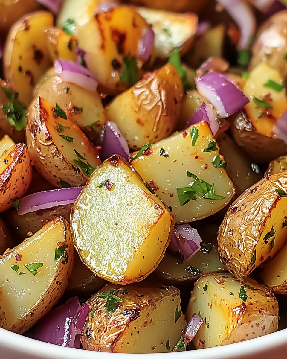 honey mustard roasted potato salad