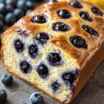 lemon blueberry sourdough breakfast loaf