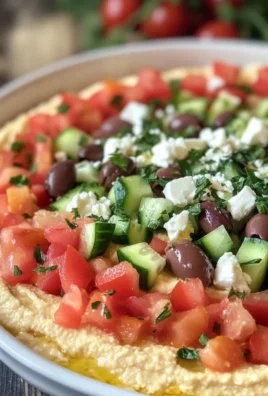 7 Layer Greek Hummus Dip