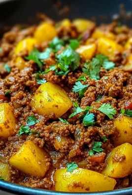 Aloo Keema Ground Meat with Potatoes