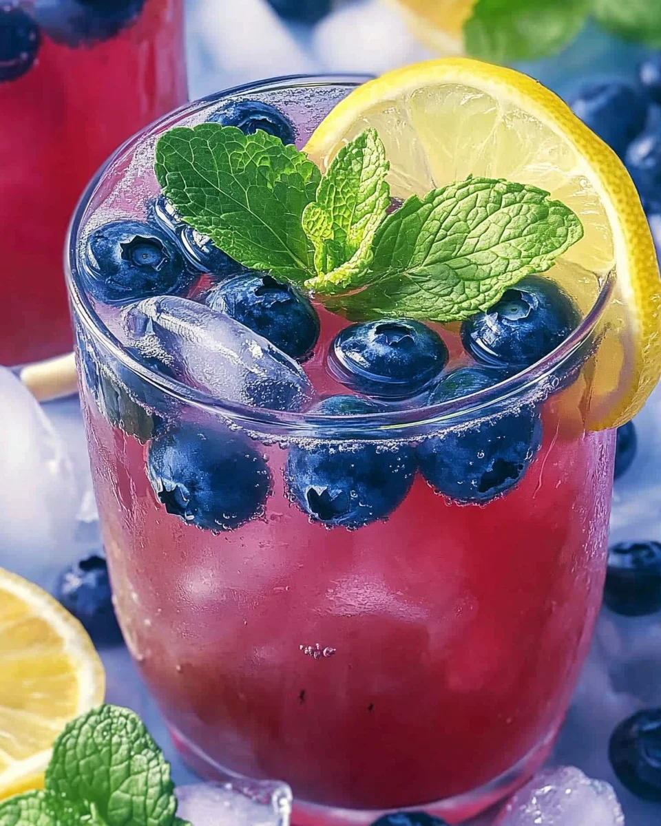 Antioxidant Rich Blueberry Green Tea