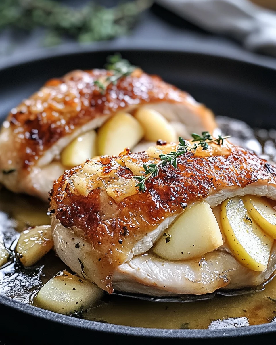 Apple and Brie Stuffed Chicken