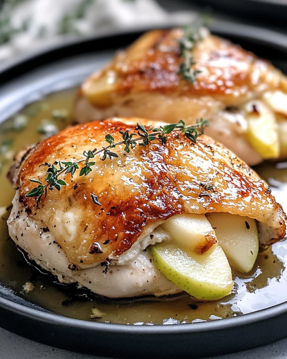 Apple and Brie Stuffed Chicken