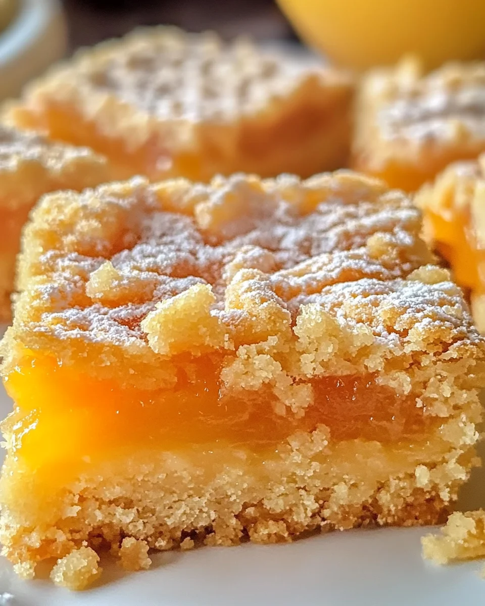 Apricot Shortbread Bars Recipe