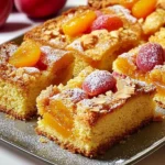 Apricot and almond traybake