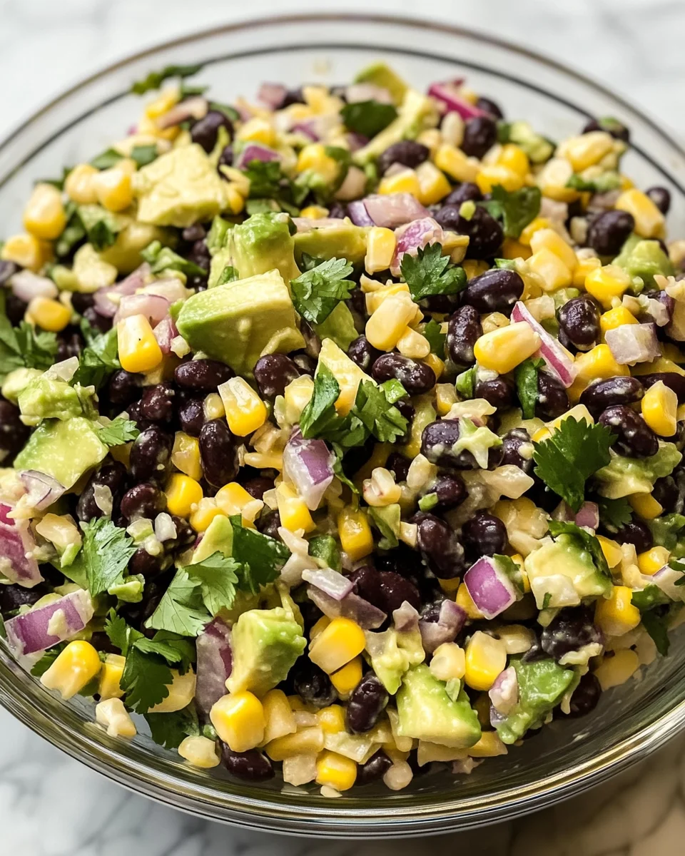 Black Bean Corn Avocado Salad