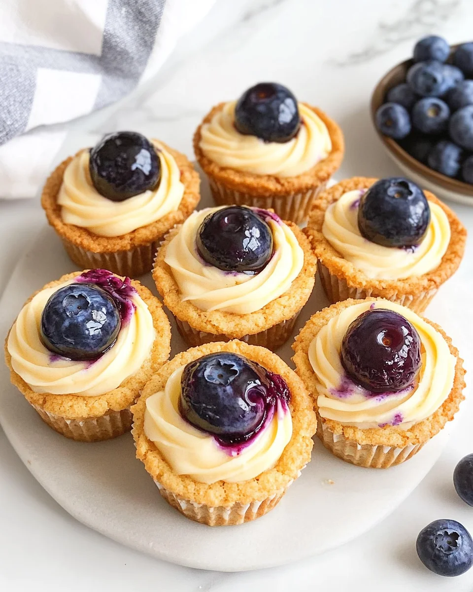 Blueberry Cheesecake Cookie Cups