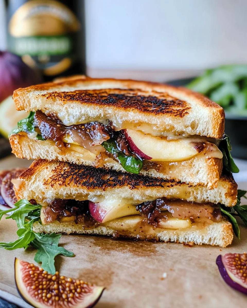 Brie, Fig, and Apple Grilled Cheese