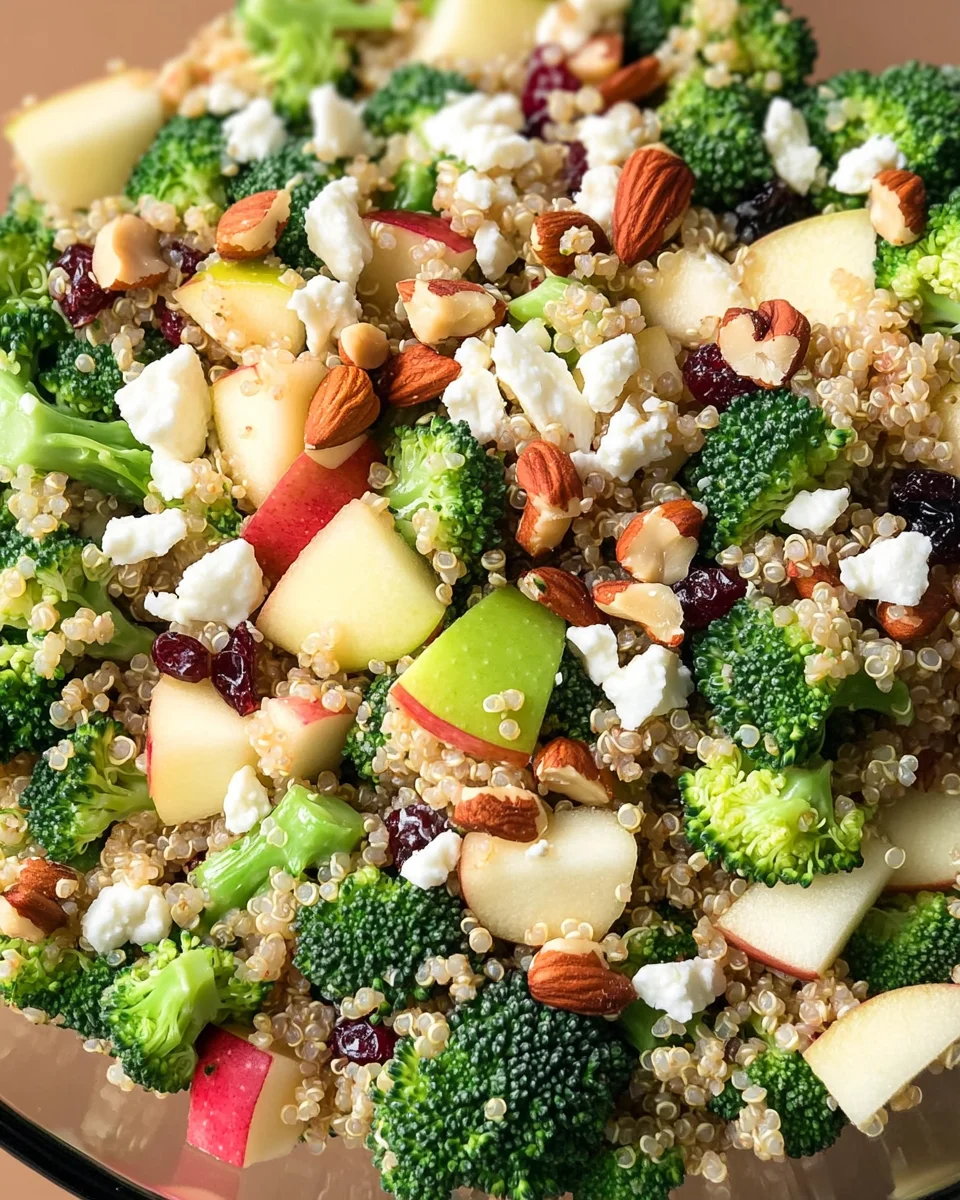 Broccoli Apple Quinoa Salad