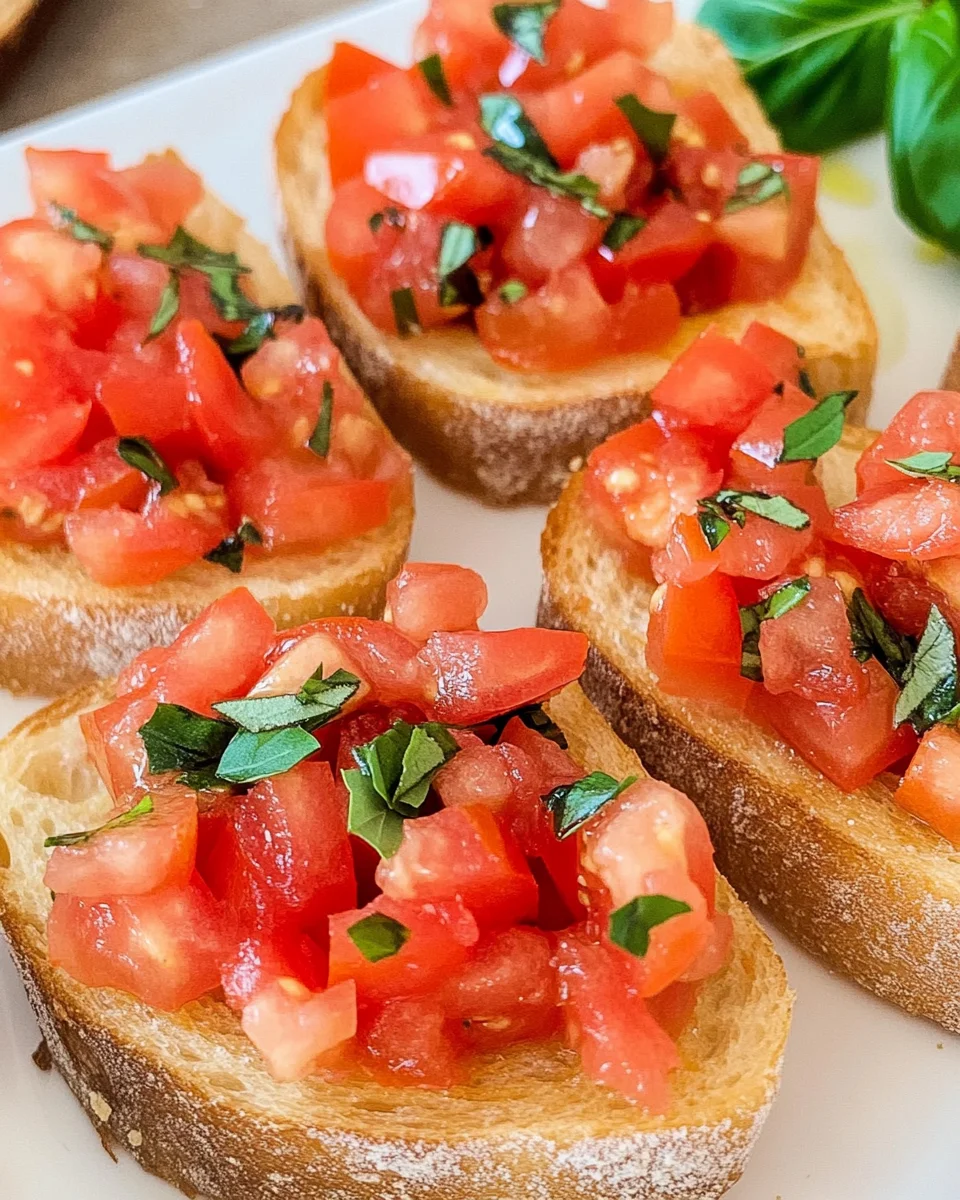 Bruschetta mit Tomaten - klassisch italienisch