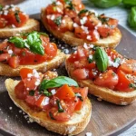 Bruschetta mit Tomaten und Knoblauchöl