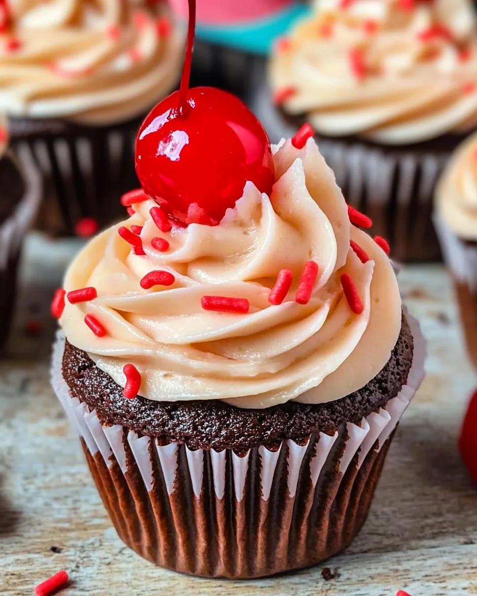 Cherry Coke Cupcakes