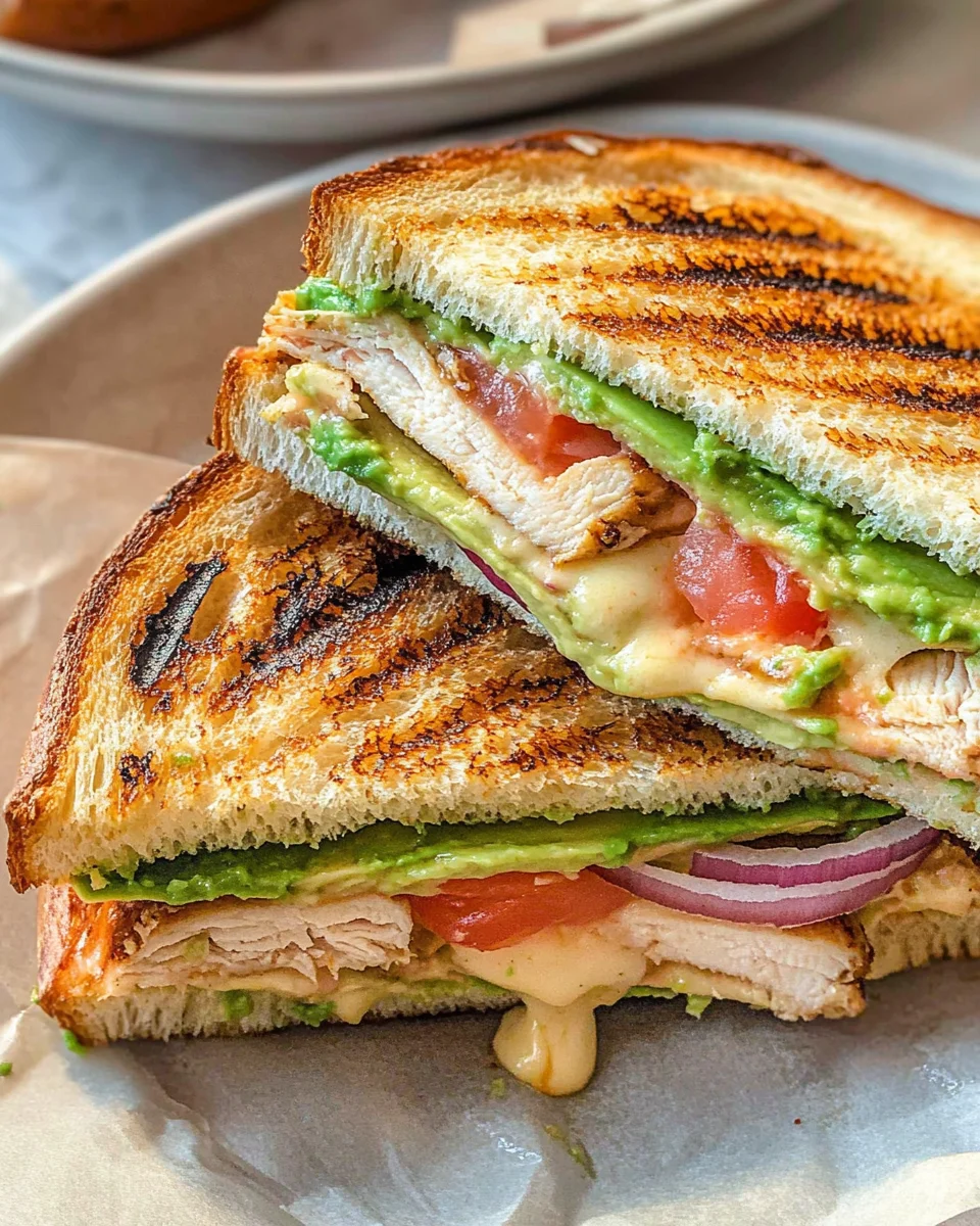 Chicken Avocado Melt Sandwich
