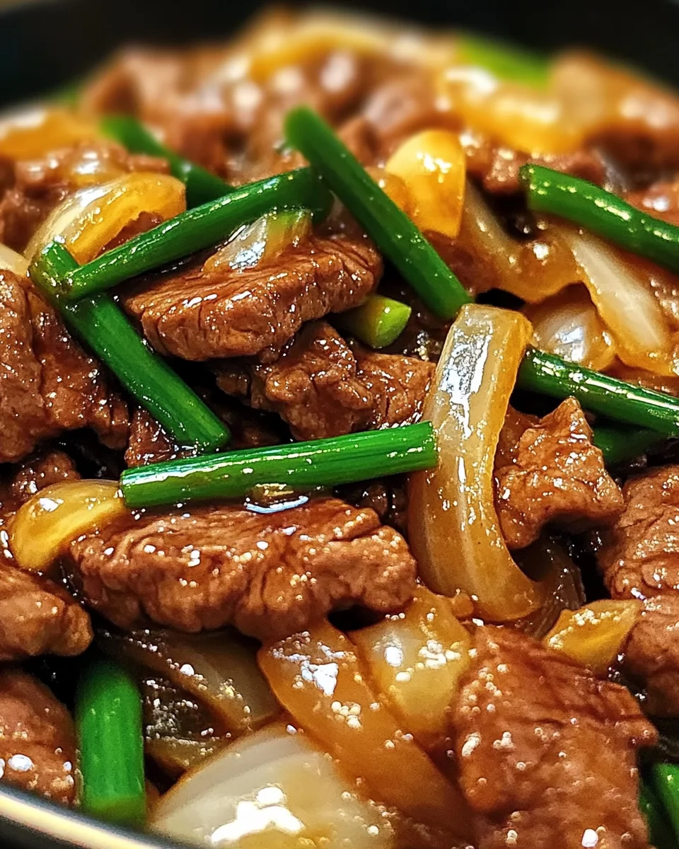 Chinese Beef and Onion Stir Fry Recipe