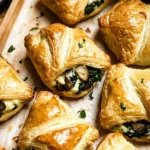 Creamy Mushroom & Spinach Stuffed Pastry Bites