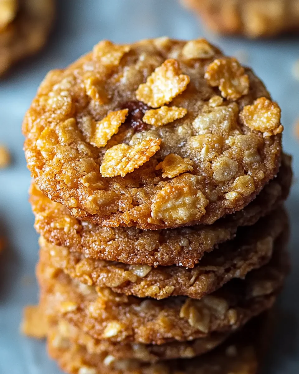 Crunchy Cornflake Toffee Cookies for Irresistible Indulgence