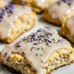 Earl Grey Scones with Lavender Glaze