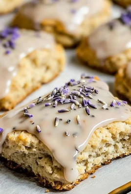 Earl Grey Scones with Lavender Glaze