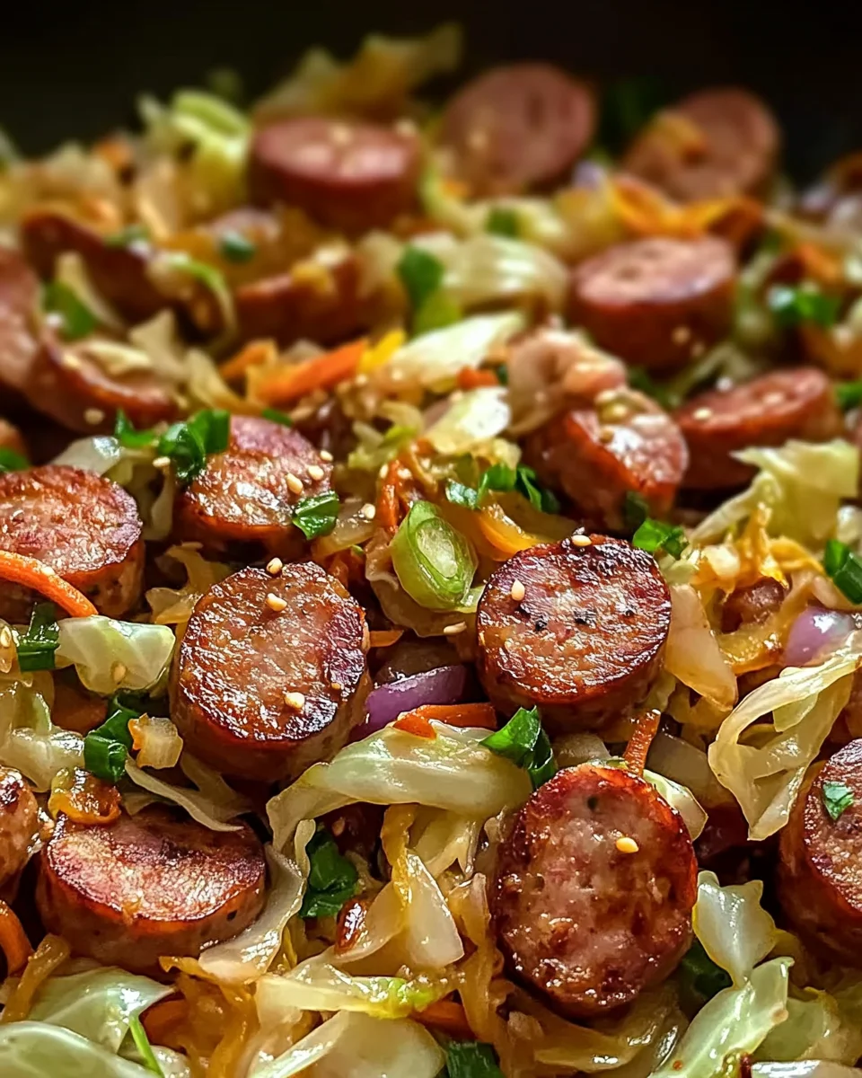 Easy Sausage and Cabbage Stir Fry