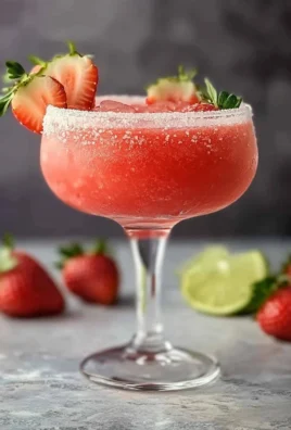 Frozen strawberry margaritas
