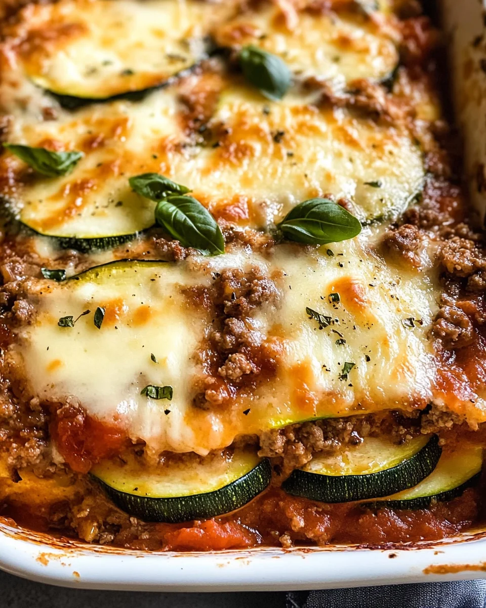 Ground Beef Zucchini Casserole