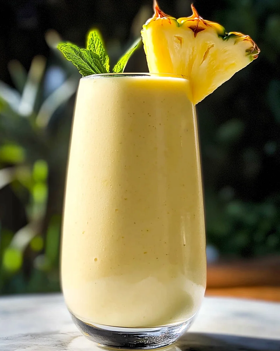 Healthy Pineapple Smoothie Recipe