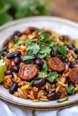 Hearty Black Beans and Rice with Sausage