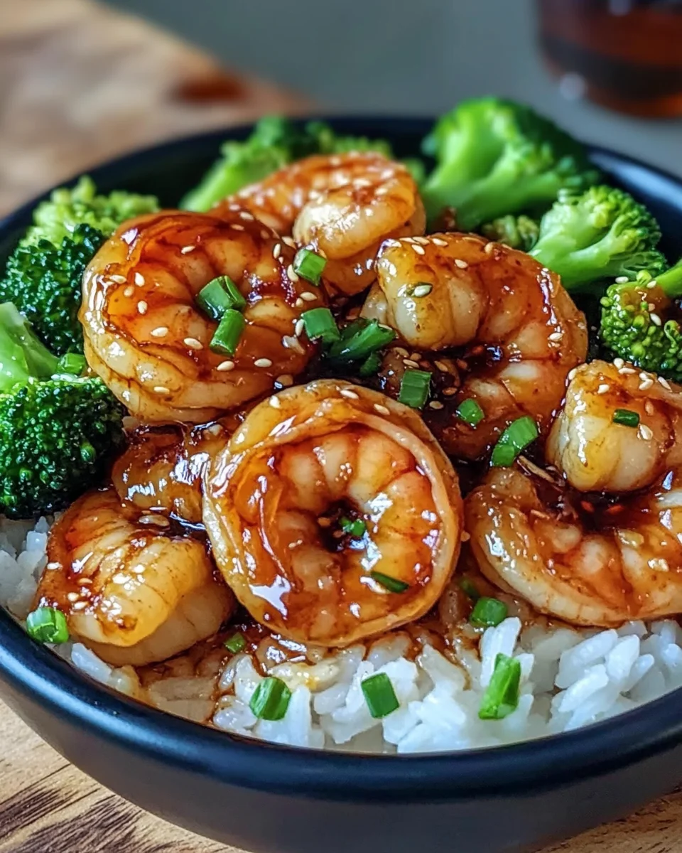 Honey Garlic Shrimp Bowls