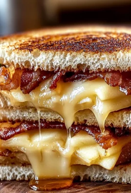Hot Honey Apple Cheddar Beef Bacon Grilled Cheese