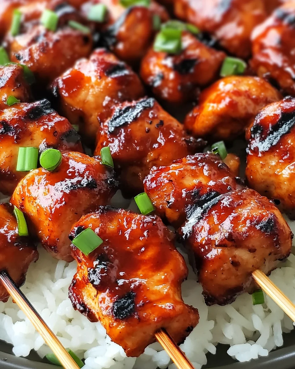 Korean Chicken Skewers