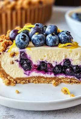 Lemon Blueberry Crumble Cheesecake
