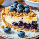 Lemon Blueberry Crumble Cheesecake