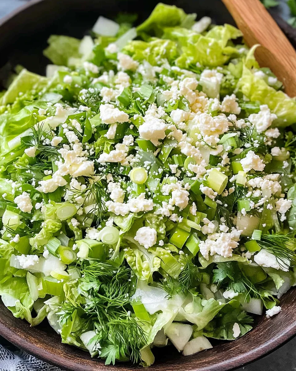 Maroulosalata (Greek Lettuce Salad)