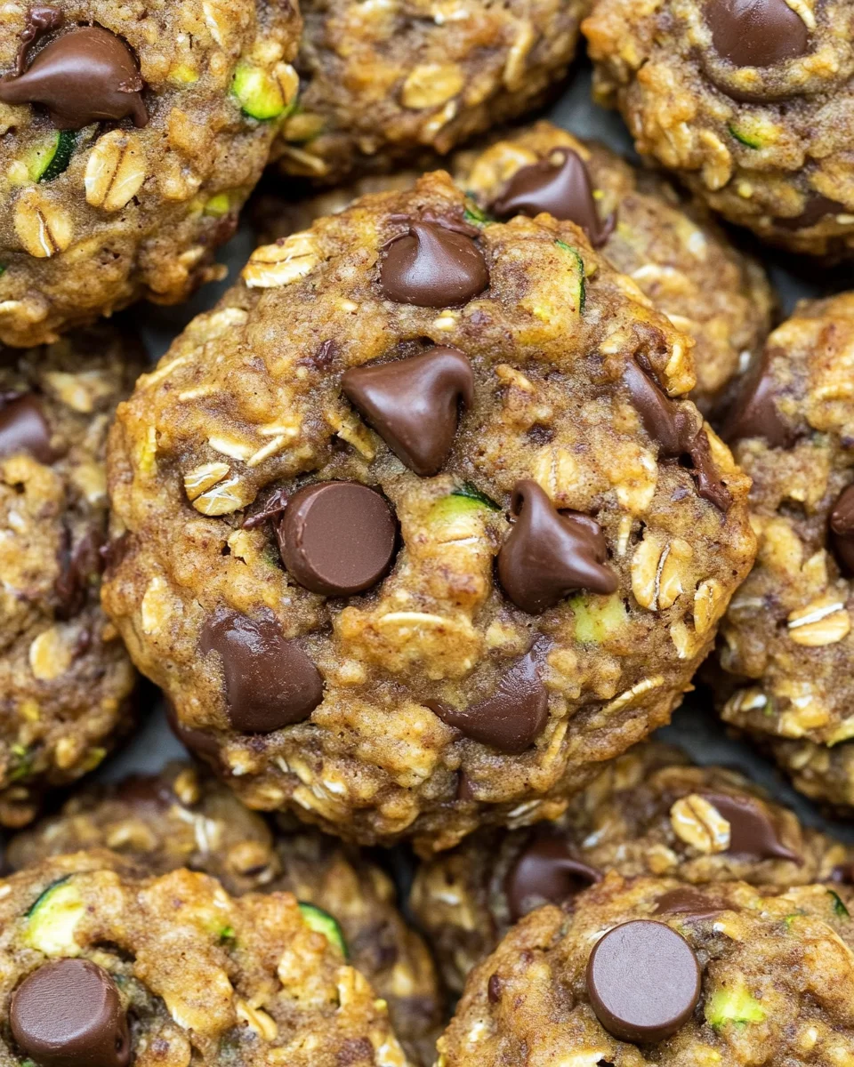 Oatmeal Chocolate Chip Zucchini Cookies