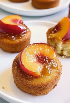 Peach Upside Down Mini Cakes