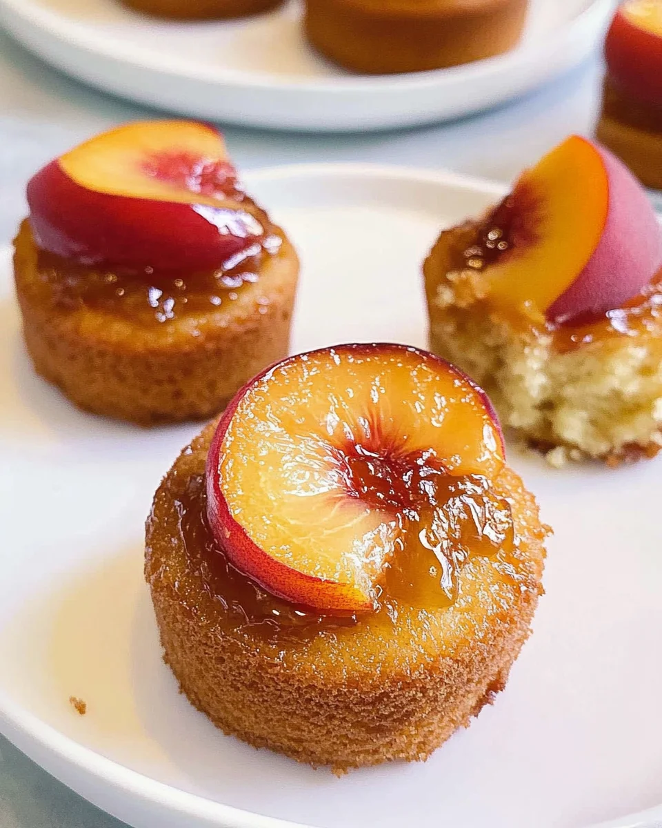 Peach Upside Down Mini Cakes