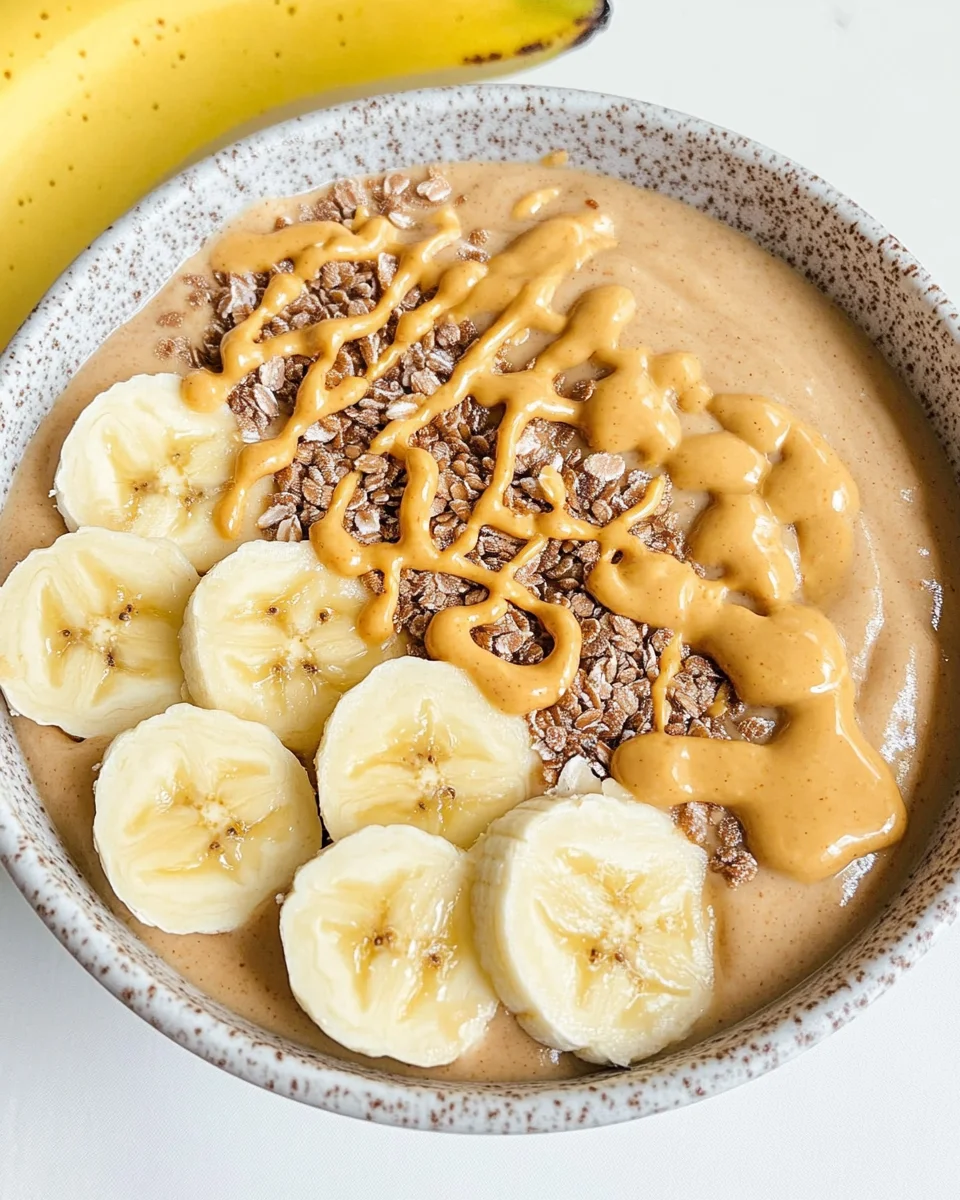 Peanut Butter Banana Smoothie Bowl