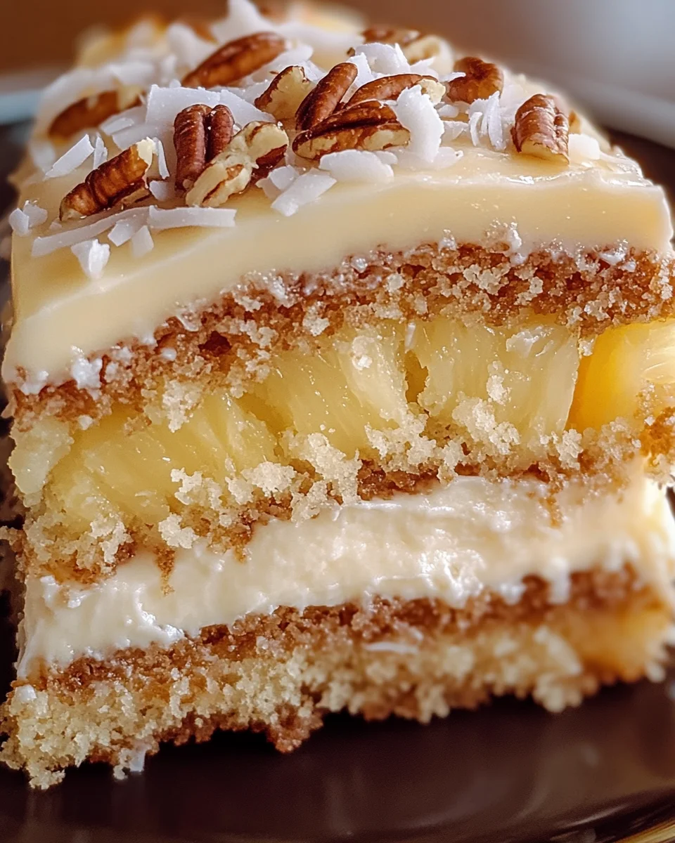 Pineapple Coconut God Bless America Cake