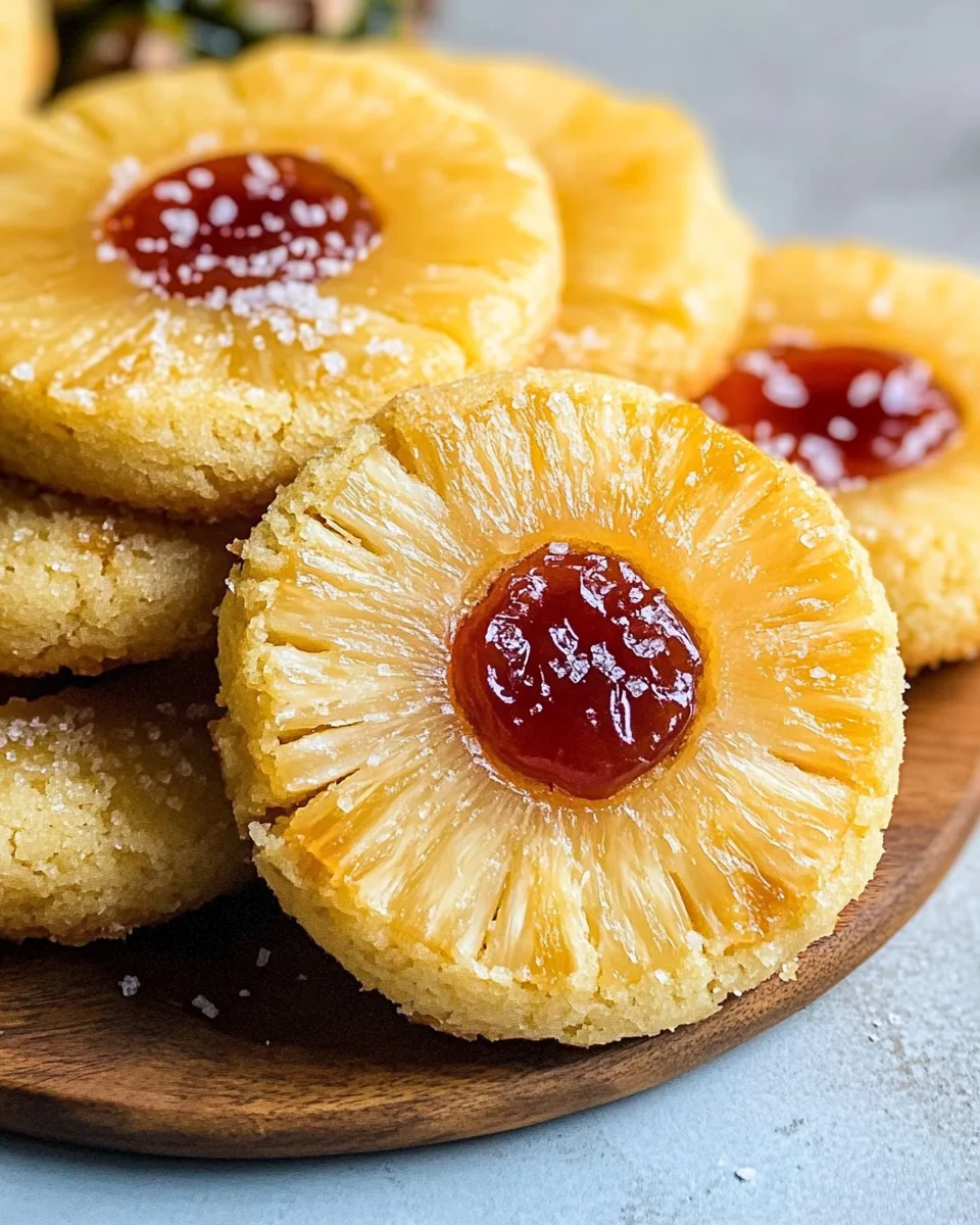 Pineapple Upside Down Sugar Cookies That Delight Every Bite