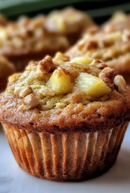 Pineapple Walnut Zucchini Muffins