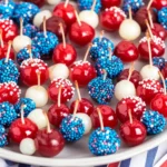 Red, White, and Blue Drunken Cherries