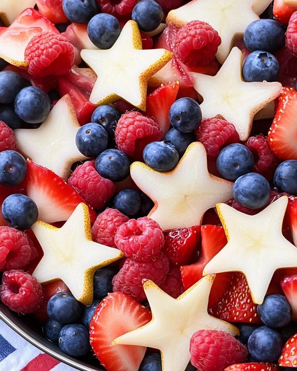 Red, White and Blue Fruit Salad