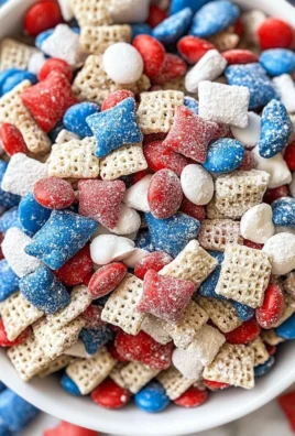 Red, White, and Blue Muddy Buddies