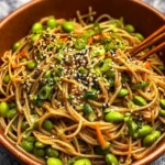 Sesame Ginger Edamame Noodles